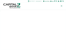 Tablet Screenshot of capitalbank.com